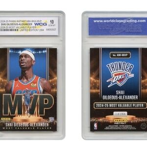 2024-25 Panini SHAI GILGEOUS-ALEXANDER SGA NBA 1st MVP Ever Card - GEM-MINT 10